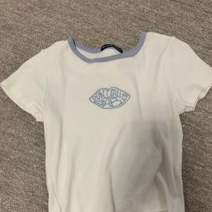 brandy melville crop tee